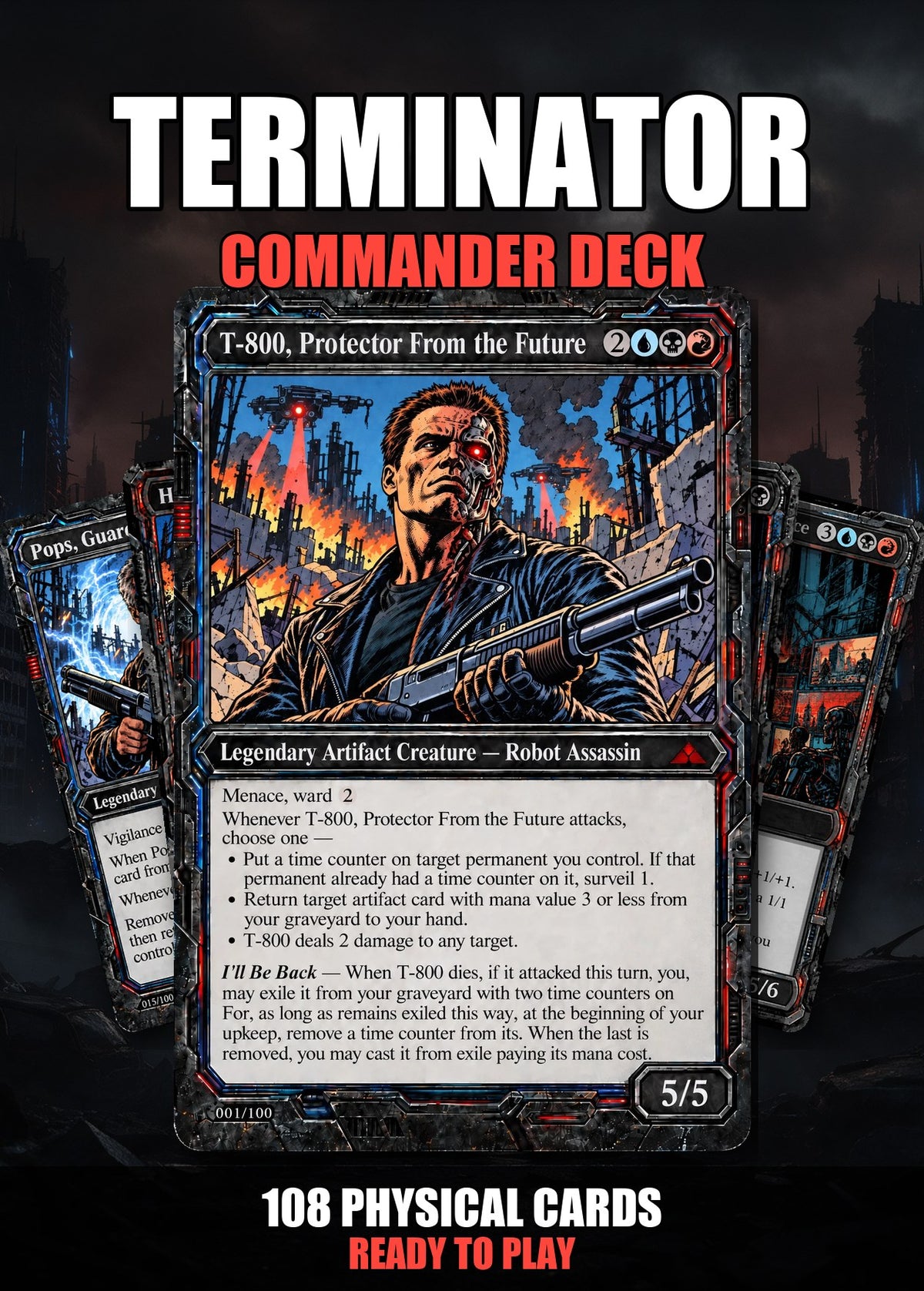 Terminator Custom Commander 108 Deck