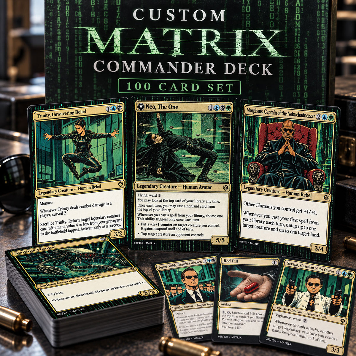 Matrix Custom Commander Deck (100-Card Proxy Set)