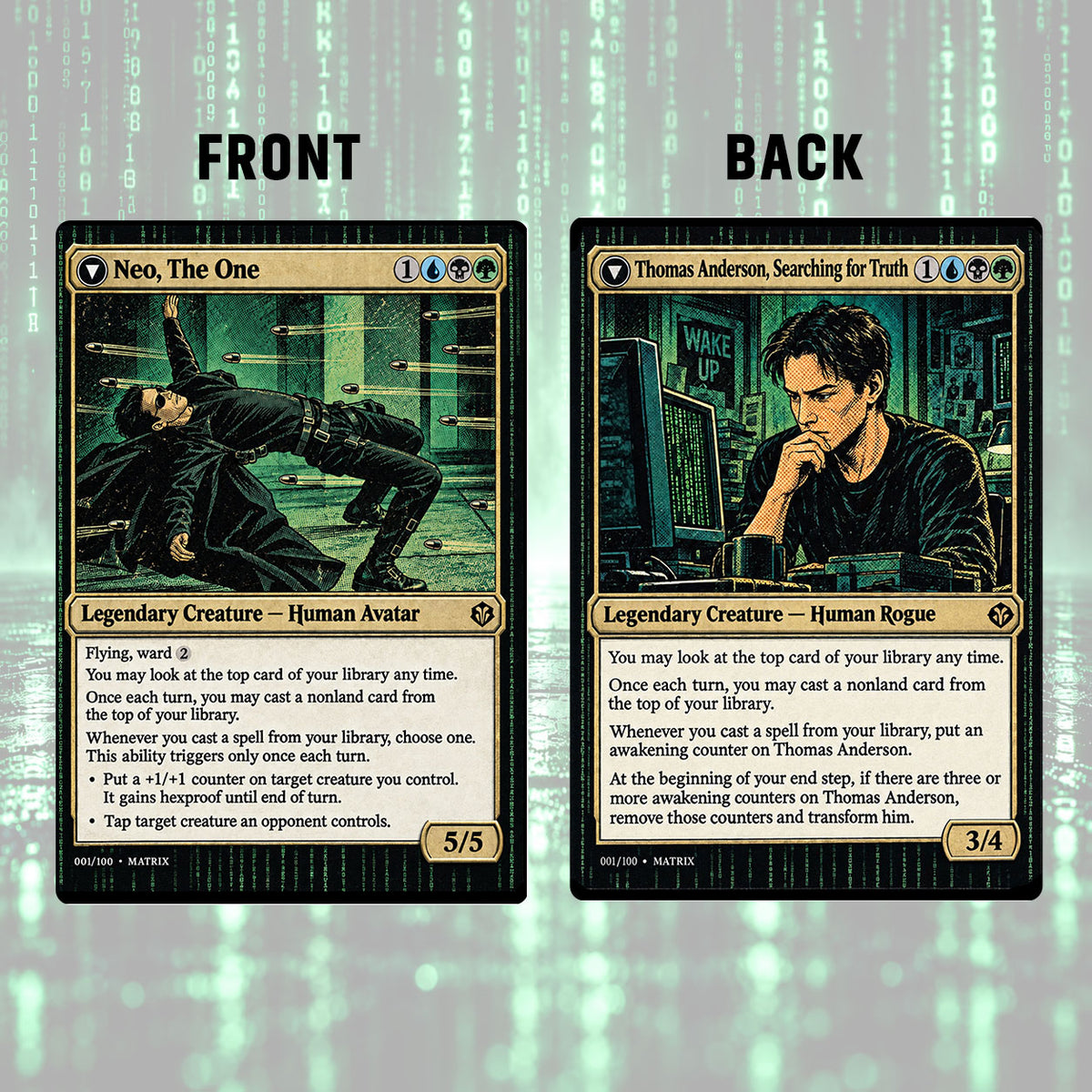 Matrix Custom Commander Deck (108-Card Proxy Set)