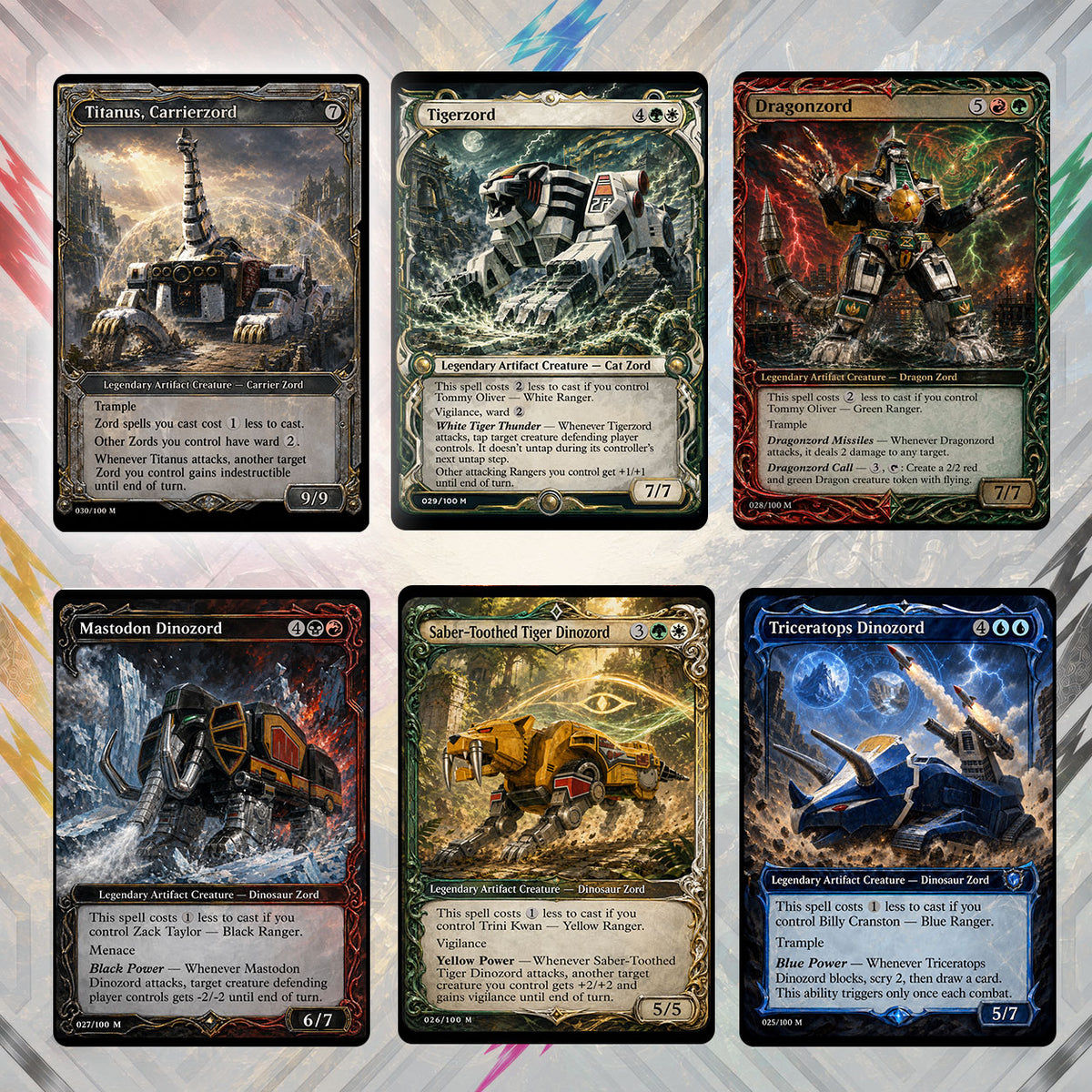 Power Rangers Custom Commander 108 Deck