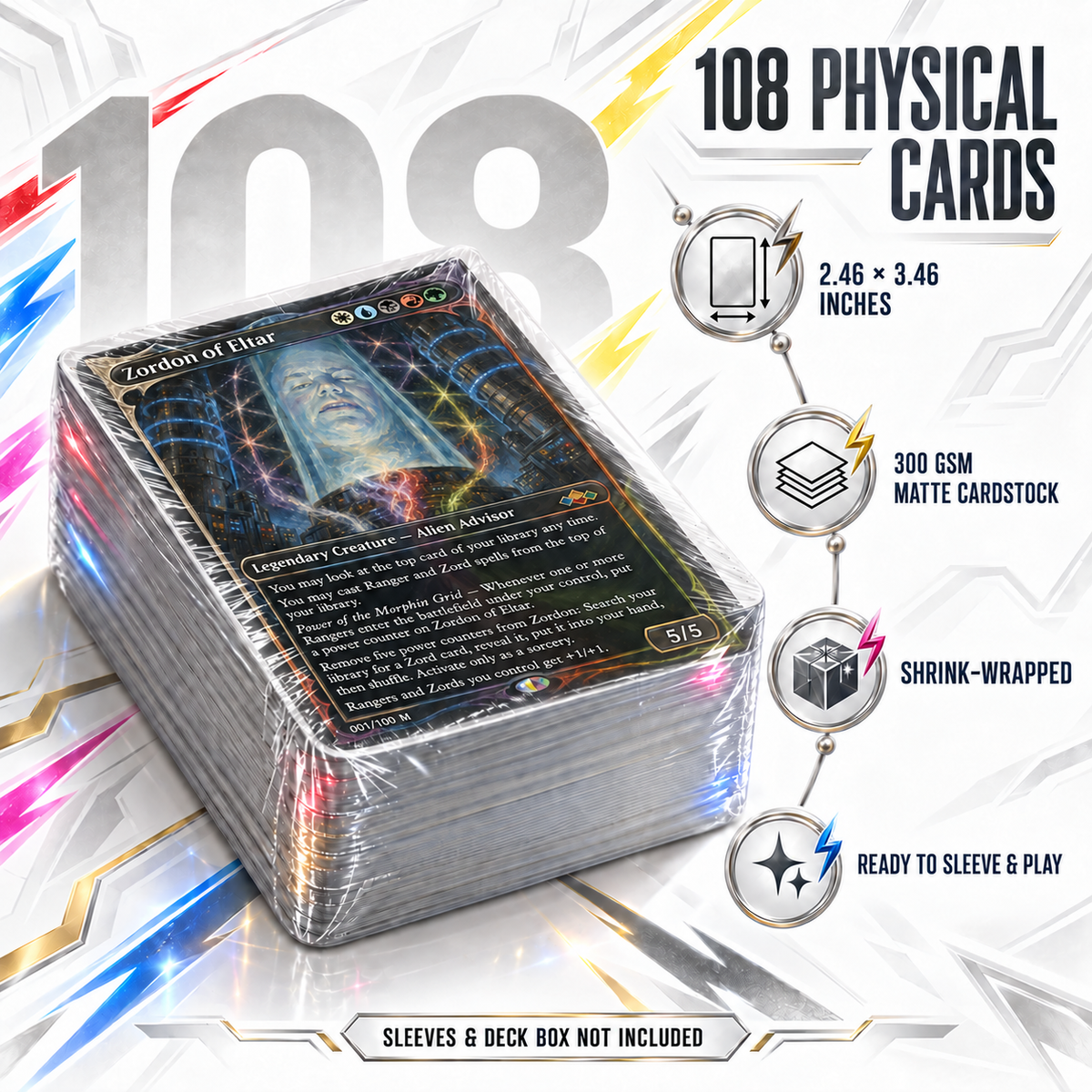 Power Rangers Custom Commander 108 Deck