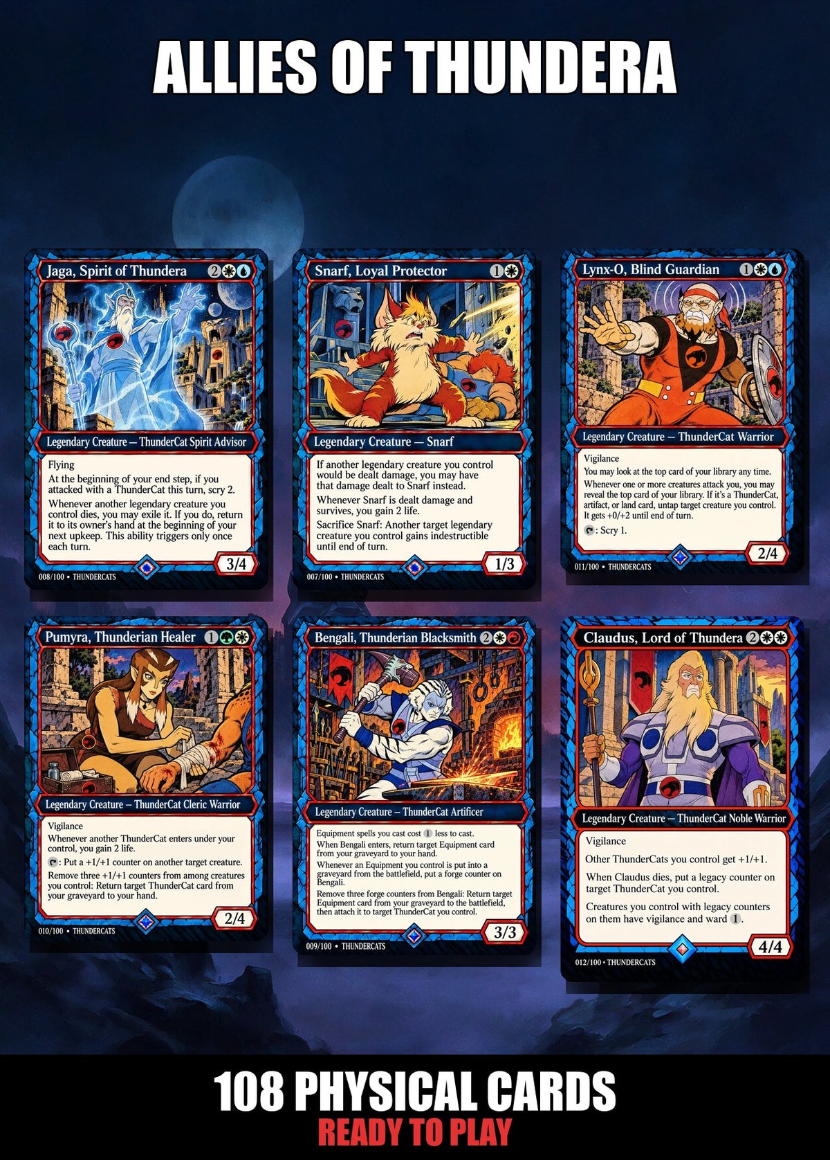 ThunderCats Custom Commander 108 Deck