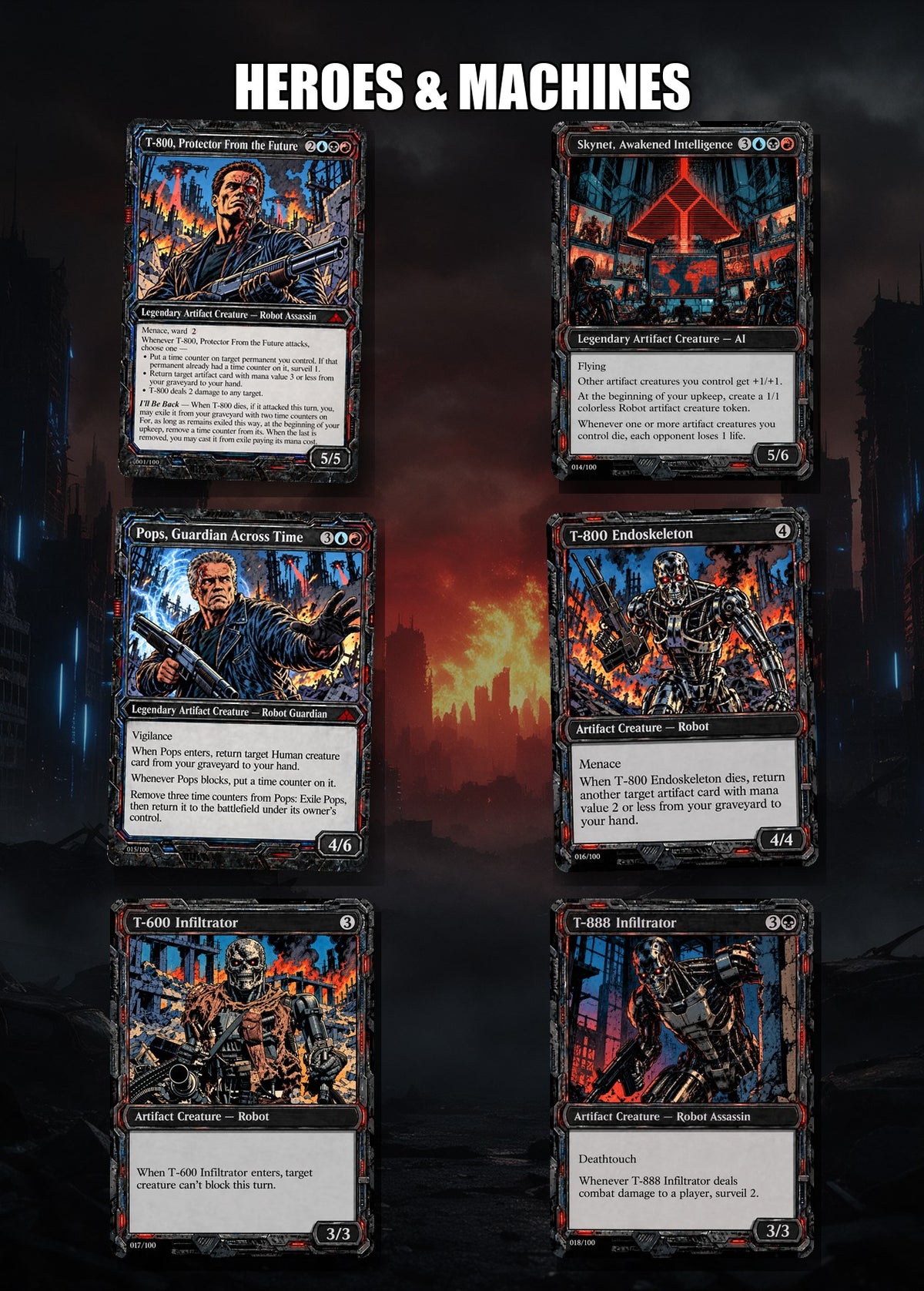 Terminator Custom Commander 108 Deck